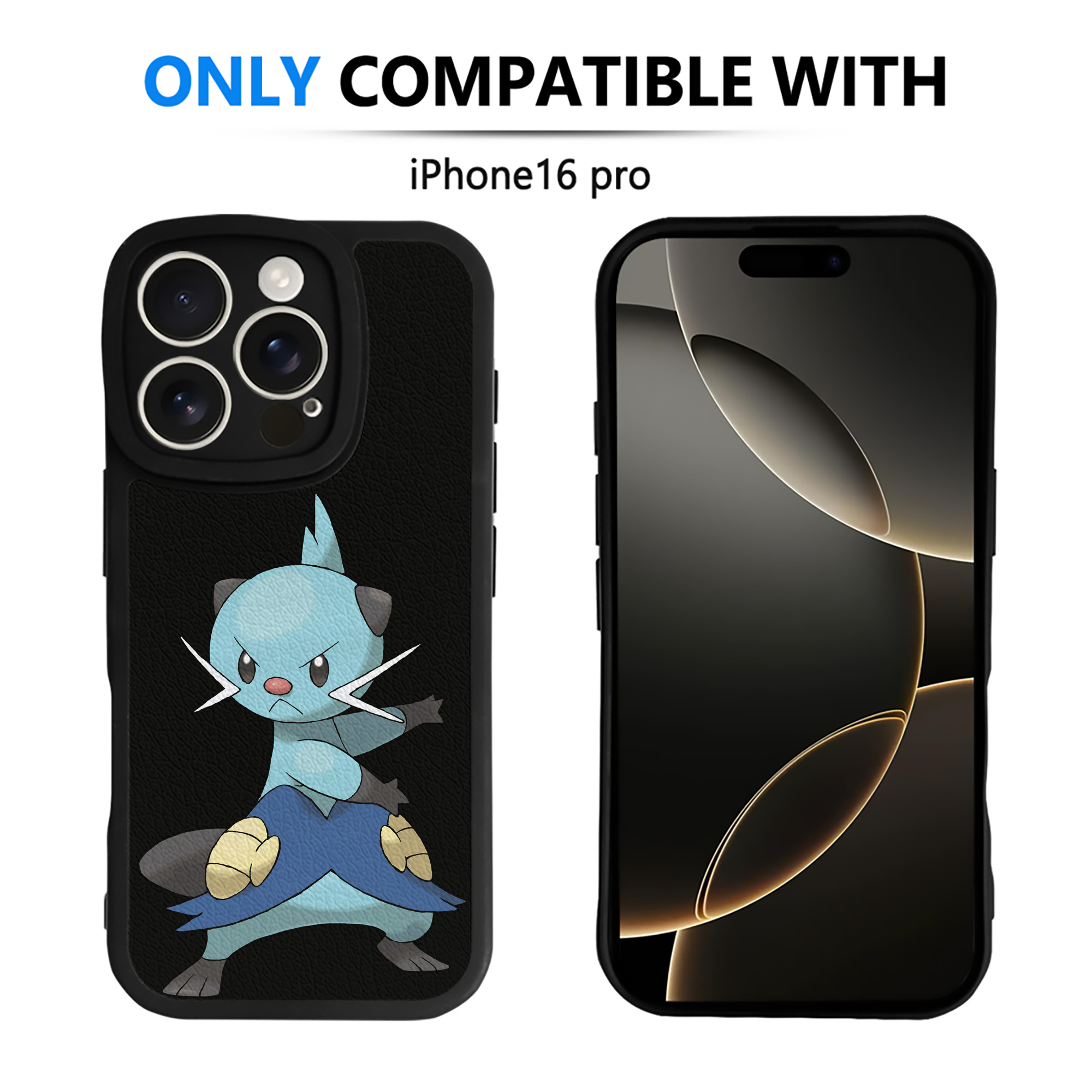 （画像用） ポケットモンスター Pokémon 【iPhone 16シリーズ対応】シリコンスマホケース（レザー調） 材質：シリコン